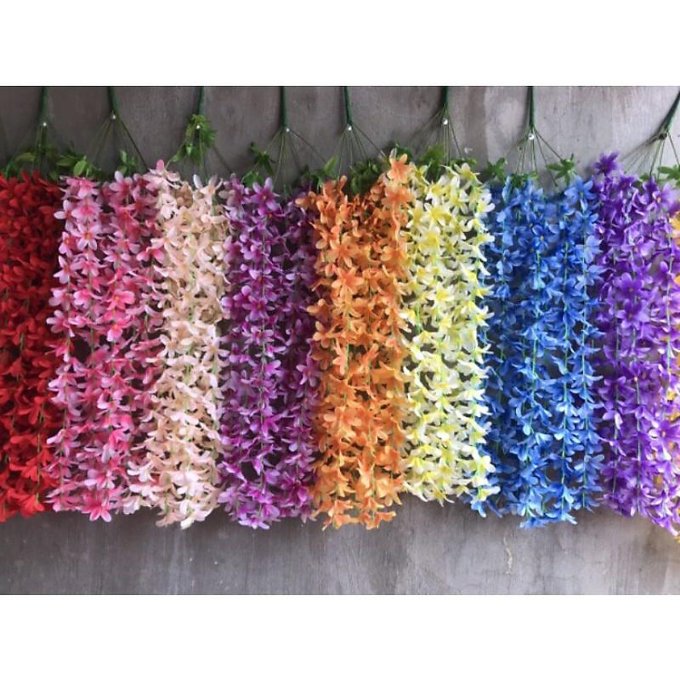 Rủ Hoa Sao Giá Rẻ _Hoa treo tường trang trí nhà cửa