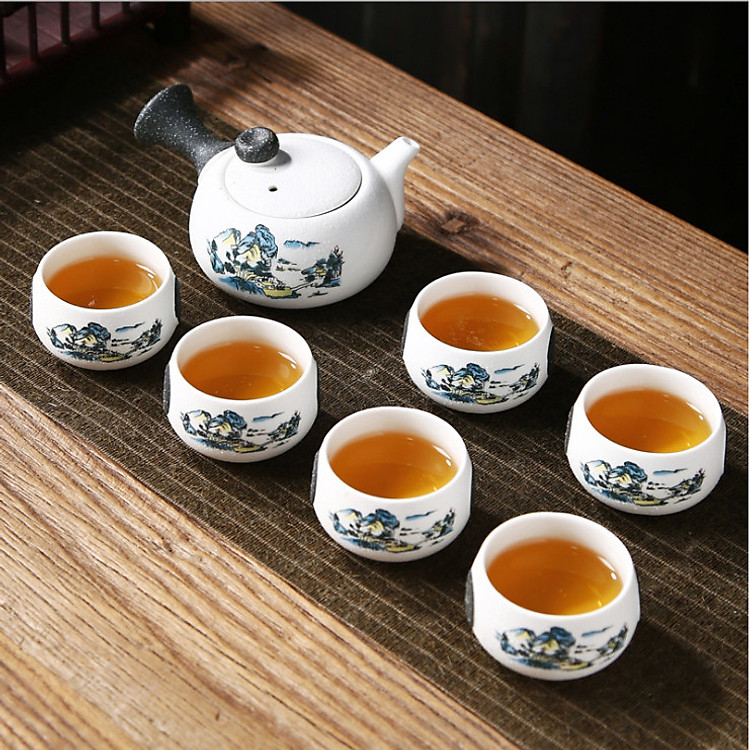 Bộ bình trà sơn thủy - Họa núi non thanh mát TSTQ0293
