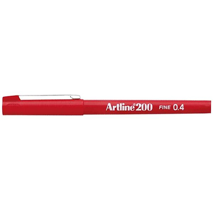 Bút Vẽ Kỹ Thuật 0.4 mm Artline EK-200-RD - Màu Đỏ - Ảnh 2