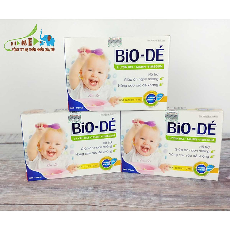Combo 3 Hộp Siro BIODÉ Dành Cho Trẻ Biếng Ăn Giúp Kích Thích Ăn Ngon, Bổ Máu Và Tăng Cường Sức Đề Kháng 20 Túi/Hộp