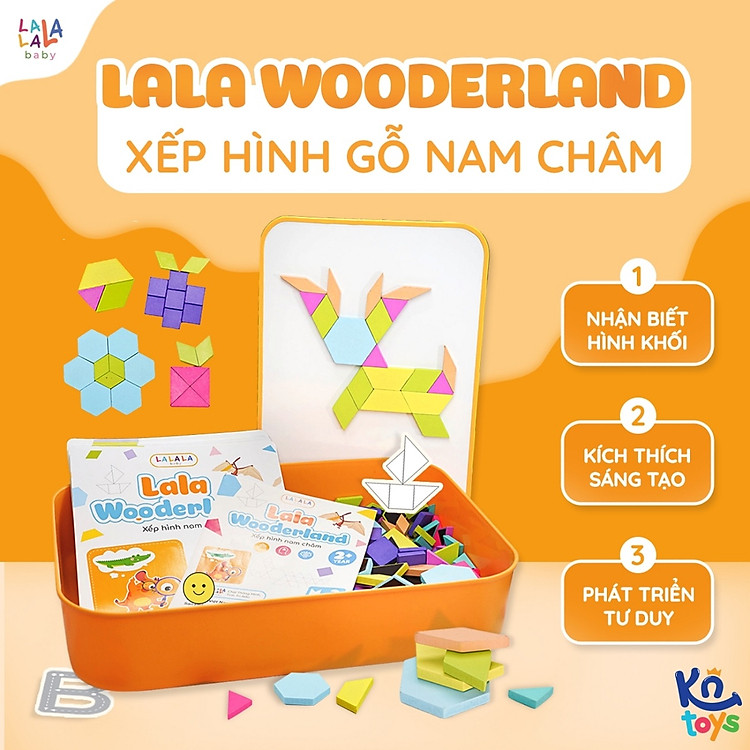 Đồ Chơi Xếp Hình Gỗ Nam Châm Lala Chính hãng Giá rẻ