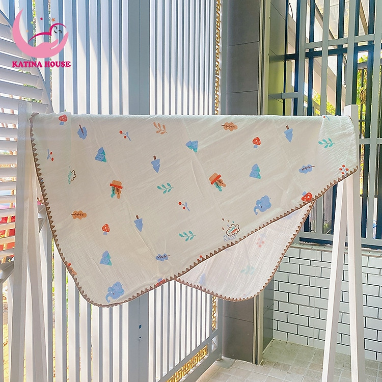 Khăn tắm cho bé cotton, KT90x100cm, siêu mềm mịn, thoáng khí, họa tiết siêu dễ thương