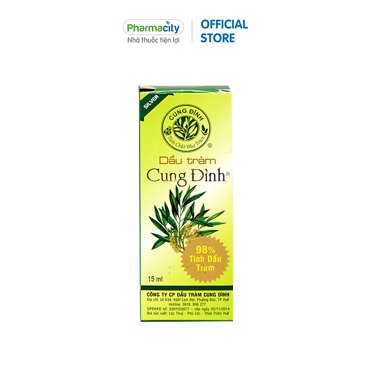 Dầu tràm Cung Đình Silver 15ml Chính hãng Tiết kiệm