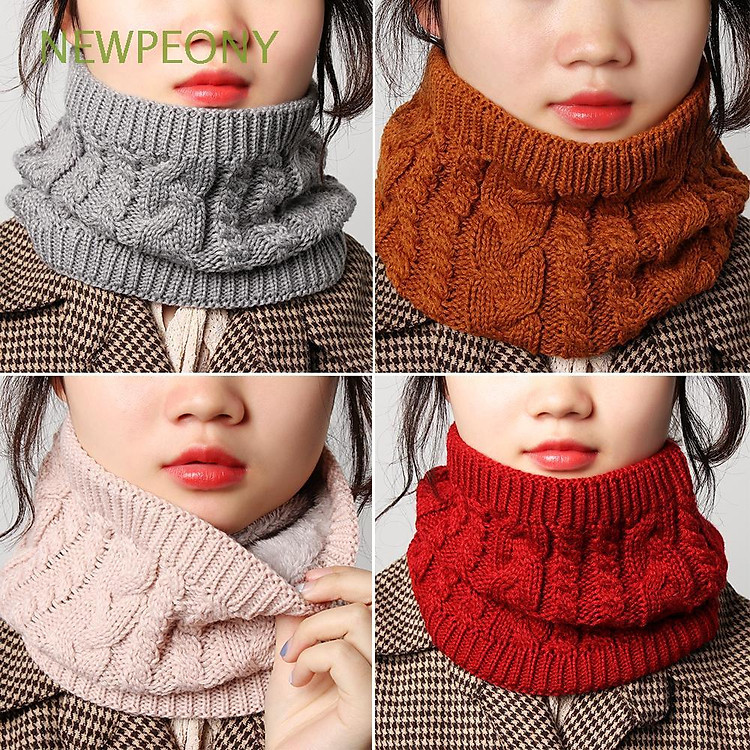 Khăn len ống quàng cổ - Khăn len choàng cổ nam nữ mùa đông cuốn 2 vòng ấm áp phong cách Hàn Quốc