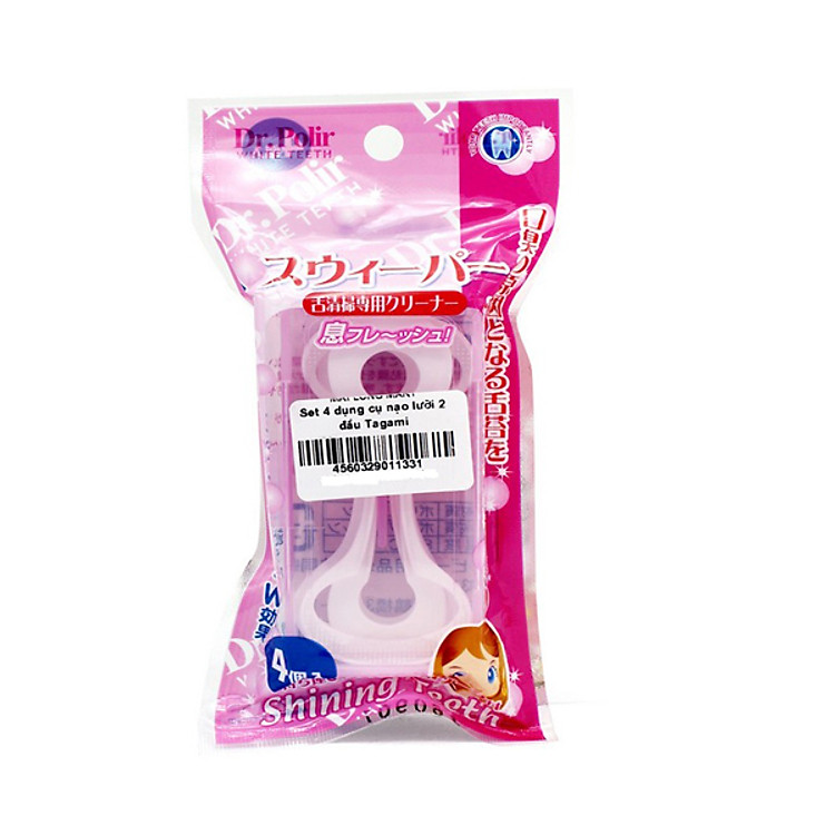 Set 4 dụng cụ nạo lưỡi 2 đầu