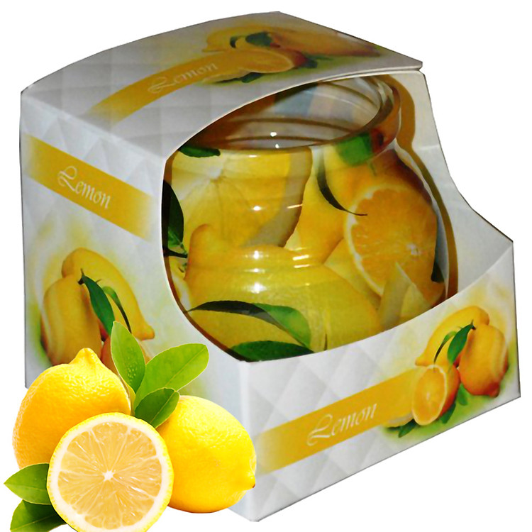 Ly nến thơm tinh dầu Admit Lemon 85g QT04540 - hương chanh tươi