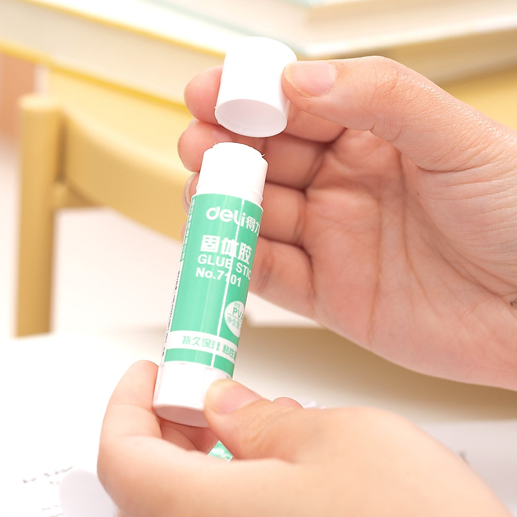 Hồ Khô Học Sinh PVA Deli 12 Lọ/Hộp 7101Z - Ảnh 6