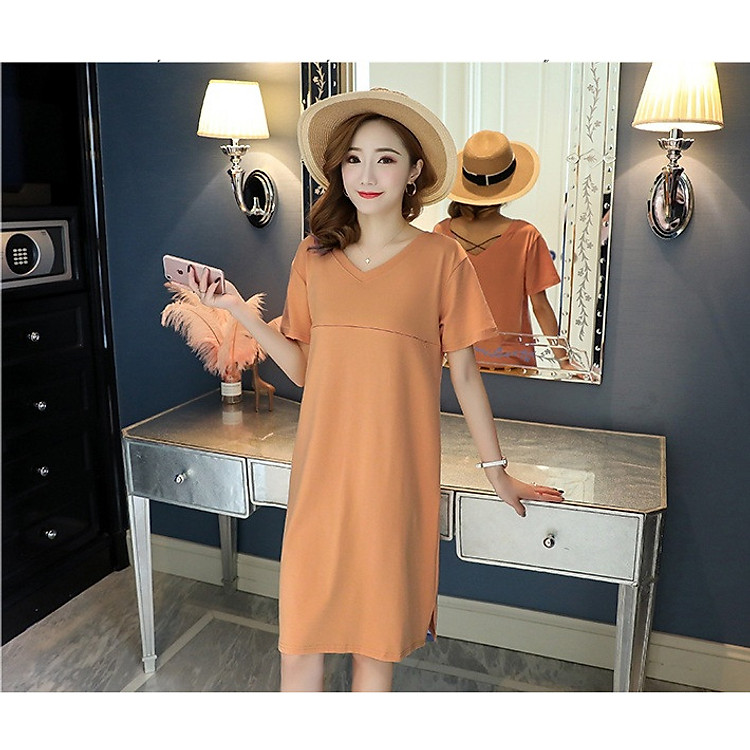 Đầm bầu sau sinh cho con bú thời trang