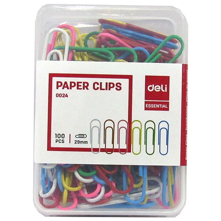Bộ Ghim Vòng Màu 29mm Deli 0024 (2 chiếc)