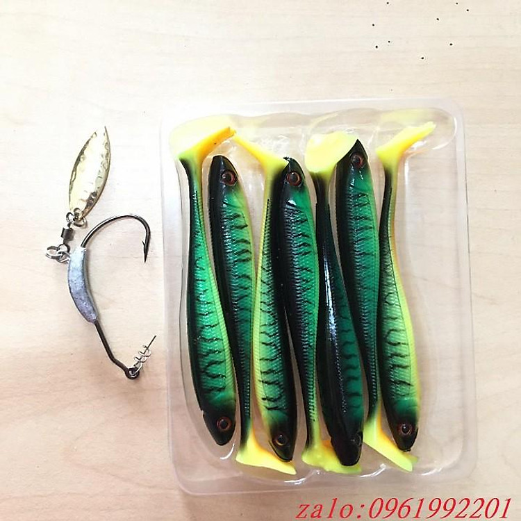 Mồi Mềm NFF Lure CÓ Lưỡi Và Không Lưỡi (Bộ 7 Con )