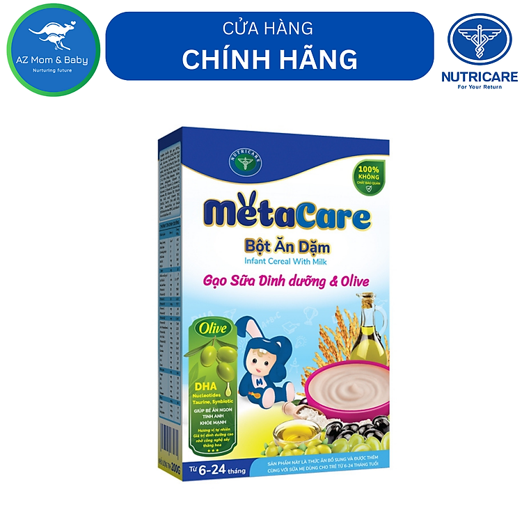 Bột ăn dặm Metacare 8 loại 200g Tin cậy Giá tốt