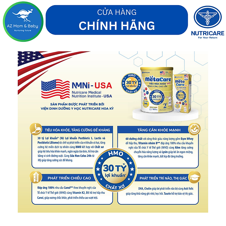 Nơi mua Sữa Nutricare Metacare OPTI 0+ 800g Đảm bảo Ưu đãi - Hình ảnh 2