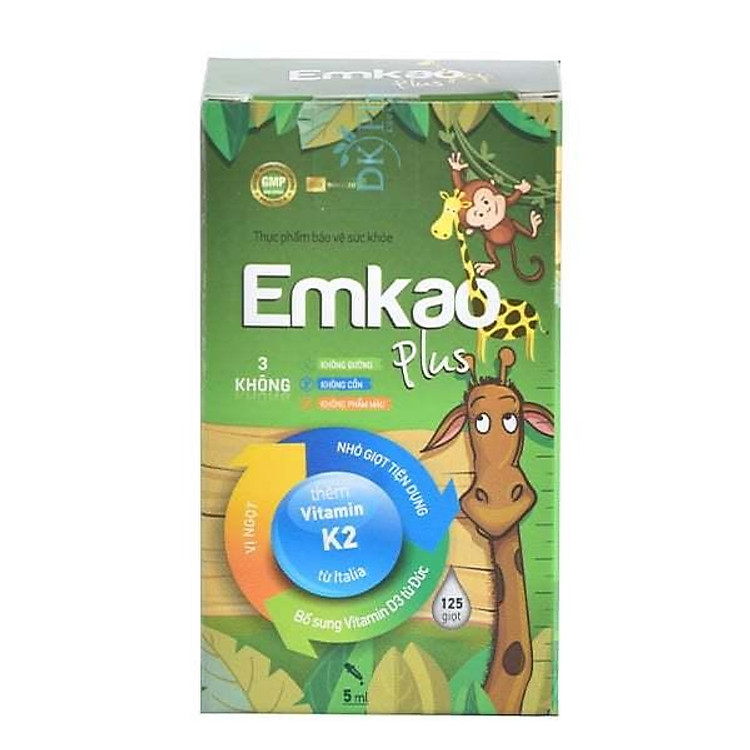 Mua tại Tiki: Vitamin D3 Emkao Plus 5ml cho trẻ Chính hãng, giá tốt