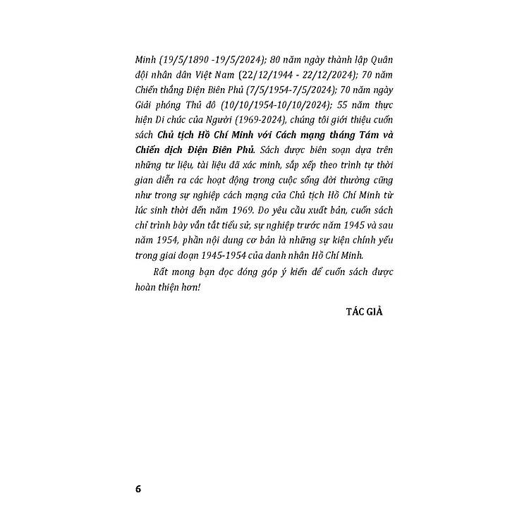 Chủ Tịch Hồ Chí Minh Với Cách Mạng Tháng Tám Và Chiến Dịch Điện Biên Phủ - Ảnh 3