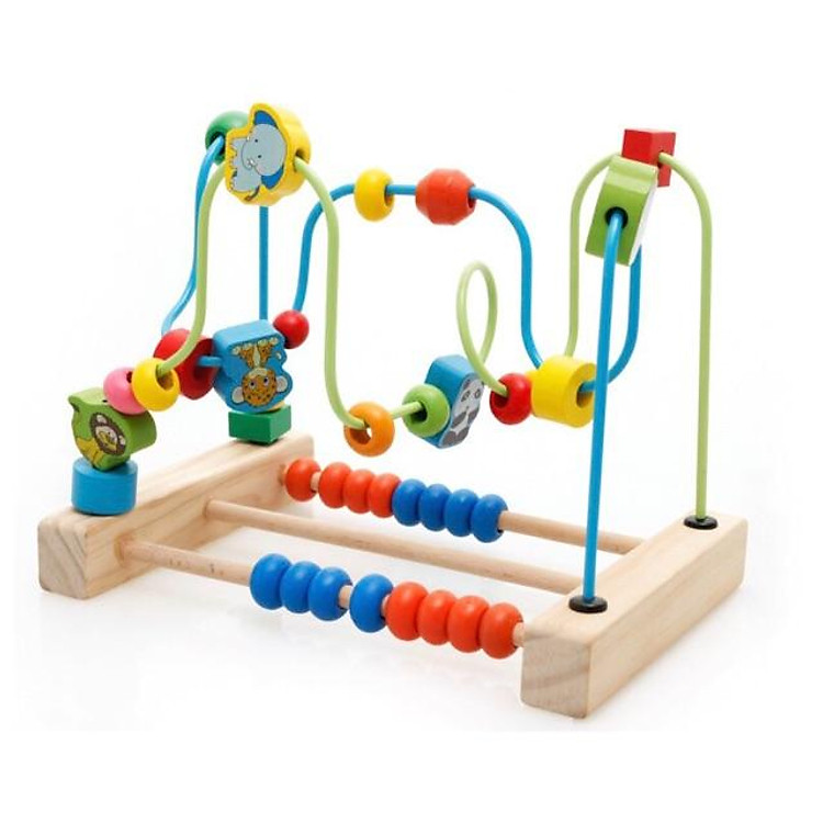 Bộ luồn hạt bàn tính bằng gỗ cao cấp