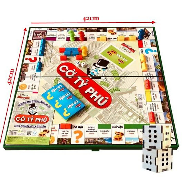 Mua Cờ Tỉ Phú Monopoly Cao Cấp 42x42 Chính hãng Giá rẻ - Hình ảnh 2
