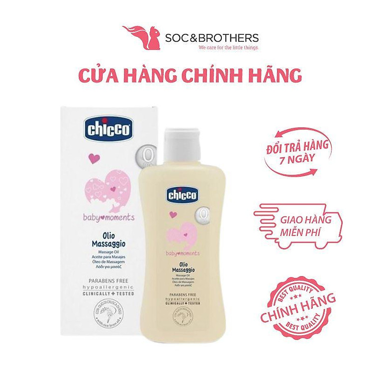 Dầu mát-xa CHICCO hạt bông 200ml Chính hãng Tiết kiệm - Hình ảnh 4