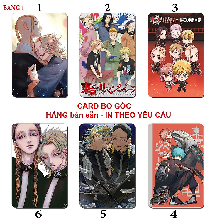 Card anime Tokyo Revengers (6 ảnh khác nhau) - Ảnh 3