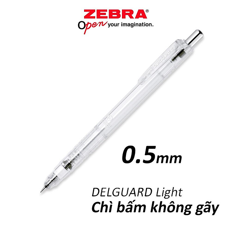 Viết Chì Bấm Không Gãy Zebra Delguard Light 0.5mm - Ảnh 4