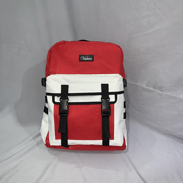 Balo Hình Hộp Đỏ Trắng