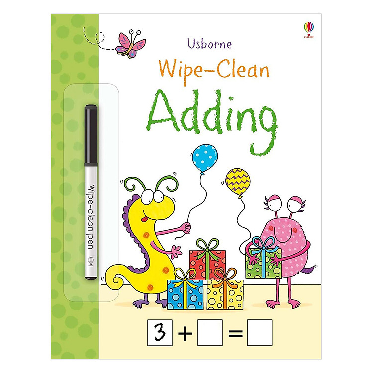 Sách Usborne Wipe-Clean: Adding