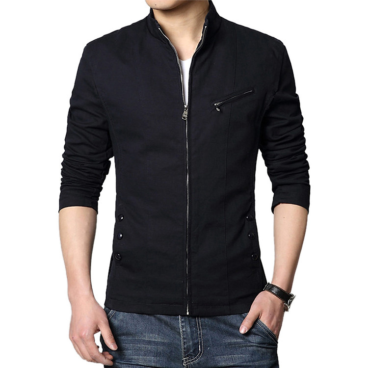 Áo Khoác Kaki Nam dây kéo phối Pigofashion PGAK69