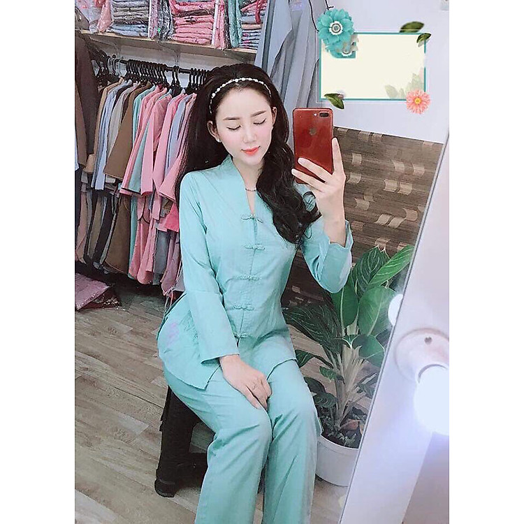 Áo Lam Đi Chùa - Bài Lai Tim Màu Xanh Thạch Thêu