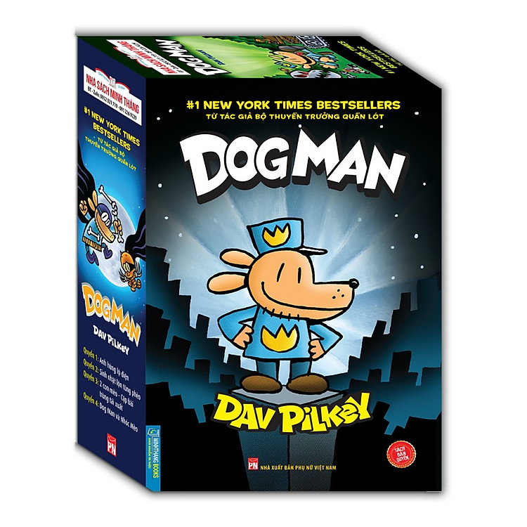 Hộp DOG MAN Trọn Bộ 4 Tập
