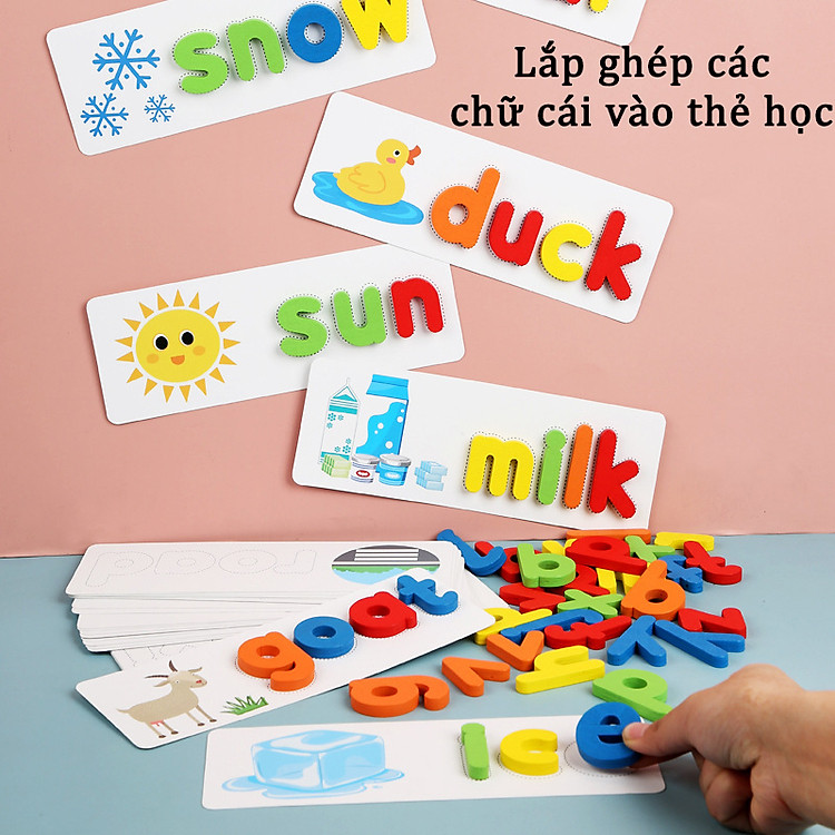 Đồ Chơi Ghép Hình Tiếng Anh Cho Bé Chính hãng Giá rẻ - Hình ảnh 4