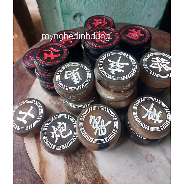 Bộ cờ sừng trắng đen cao cấp Chính hãng Ưu đãi