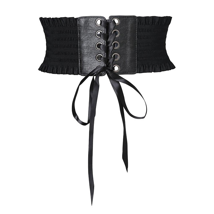 Phụ Nữ Ren Up Cinch Belt Thắt Lưng Thun Thắt Lưng Corset Dress Thắt Lưng