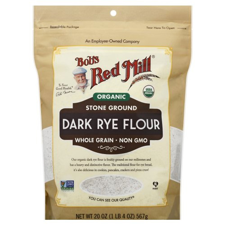 Bột mỳ đen (dark rye flour) hữu cơ Bob's Red Mill 567g
