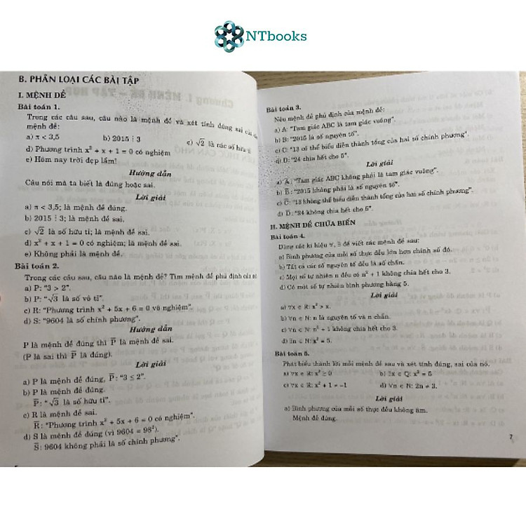 Phân loại và giải chi tiết các dạng bài tập Toán 10 (Tập 1) - Ảnh 3