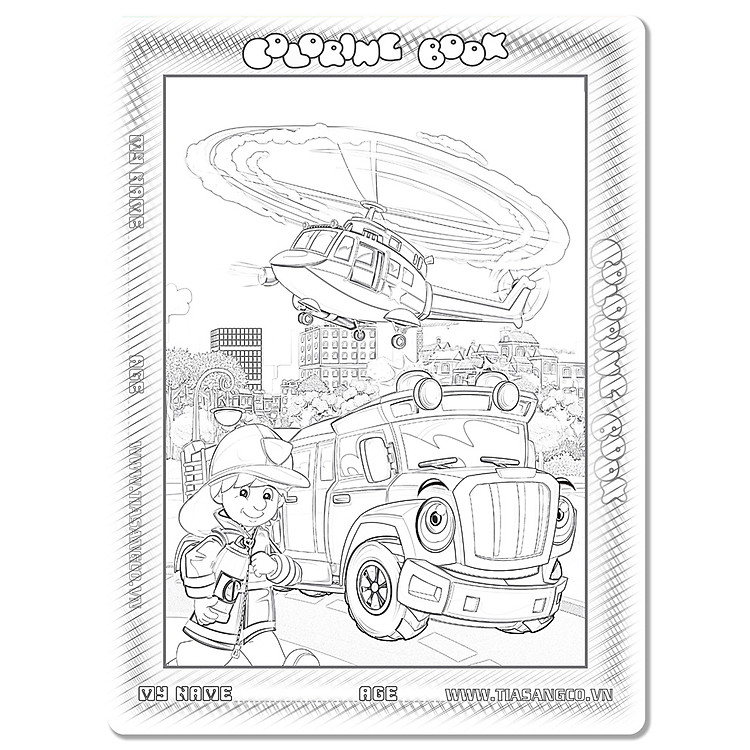 Xếp hình Tia Sáng: Trực thăng & xe cứu hỏa Chính hãng Giá tốt - Hình ảnh 2