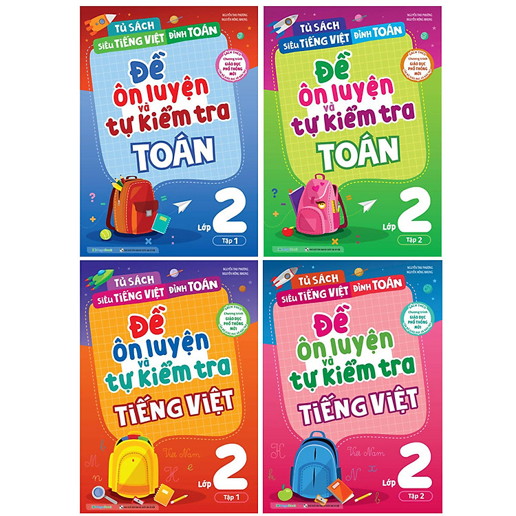 Đề Ôn Luyện Và Tự Kiểm Tra Toán + Tiếng Việt Lớp 2