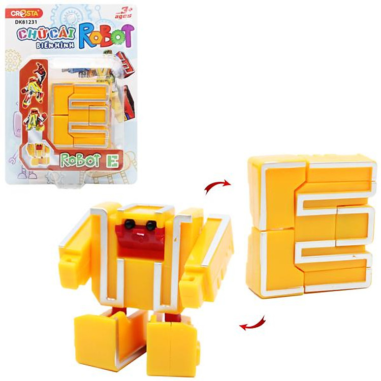 Đồ Chơi Robot Chữ Cái E - Cresta DK81231 Chính hãng Ưu đãi - Hình ảnh 2
