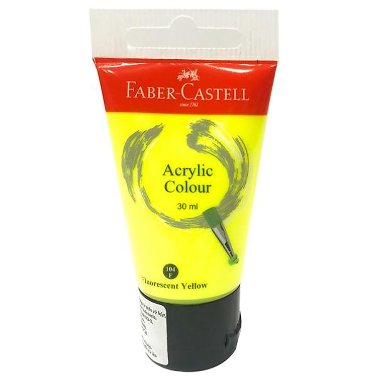 Tuýp Màu Vẽ Acrylic 30ml Fluorescent Yellow