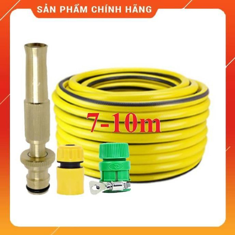 Vòi Xịt Rửa Xe️ Bộ dây vòi xịt nước rửa xe, tưới cây , tăng áp 3 lần, loại 7m, 10m 206587 cút sập, nối PE