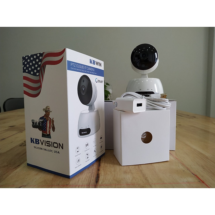 Camera IP WIFI KBVISION KW-H2 1080P + thẻ nhớ 32GB - Hàng Chính Hãng