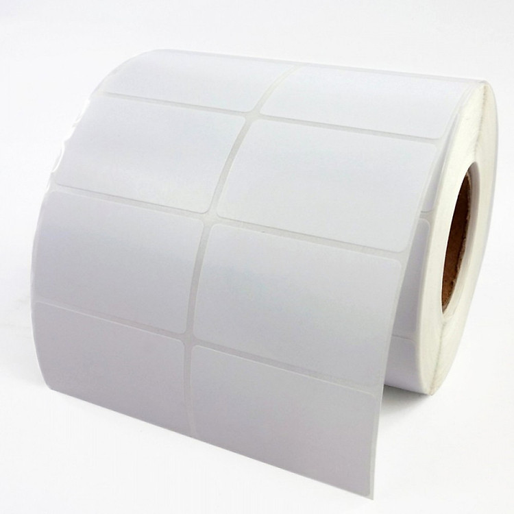 10 cuộn Giấy decal nhiệt, in tem mã vạch 2 tem, 35x22mm, dài 30m