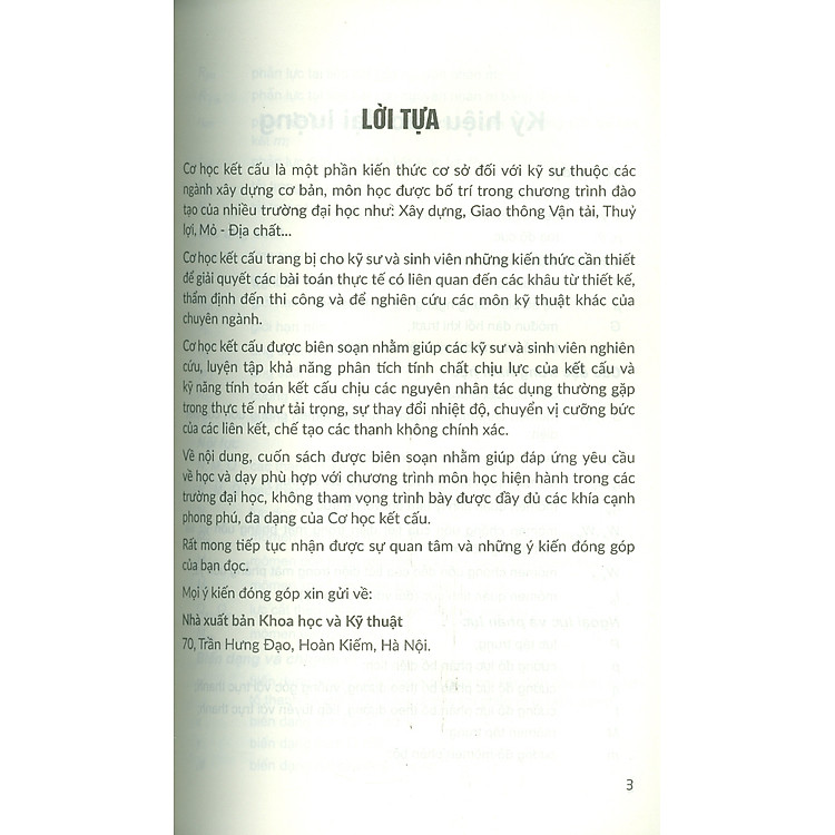 Cơ Học Kết Cấu - Tập 1: Hệ Tĩnh Định (Tái bản 2024) - Ảnh 3