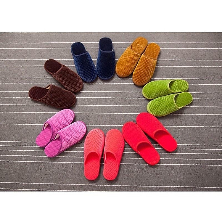 dép đi trong nhà mùa đông sục đi trong nhà lót lông mềm mịn