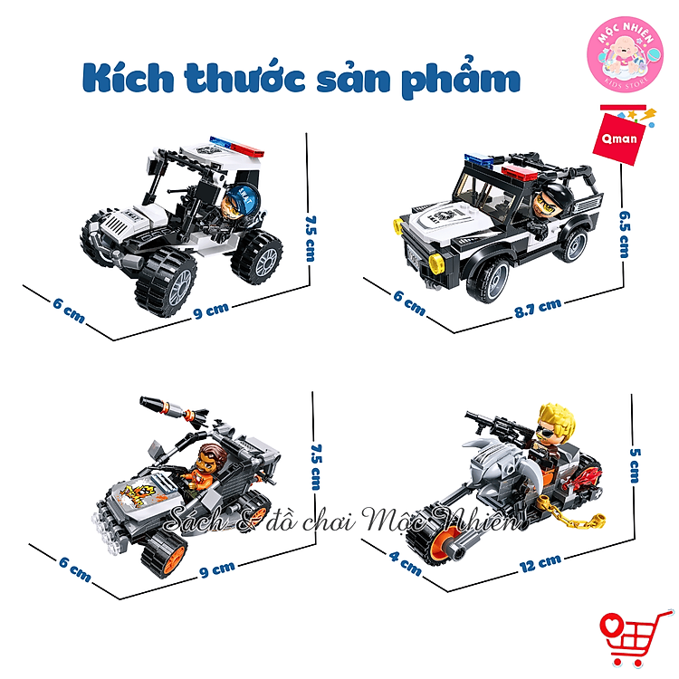 Đồ Chơi Lắp Ráp Qman 11011 - Cảnh Sát Chính hãng Ưu đãi - Hình ảnh 3