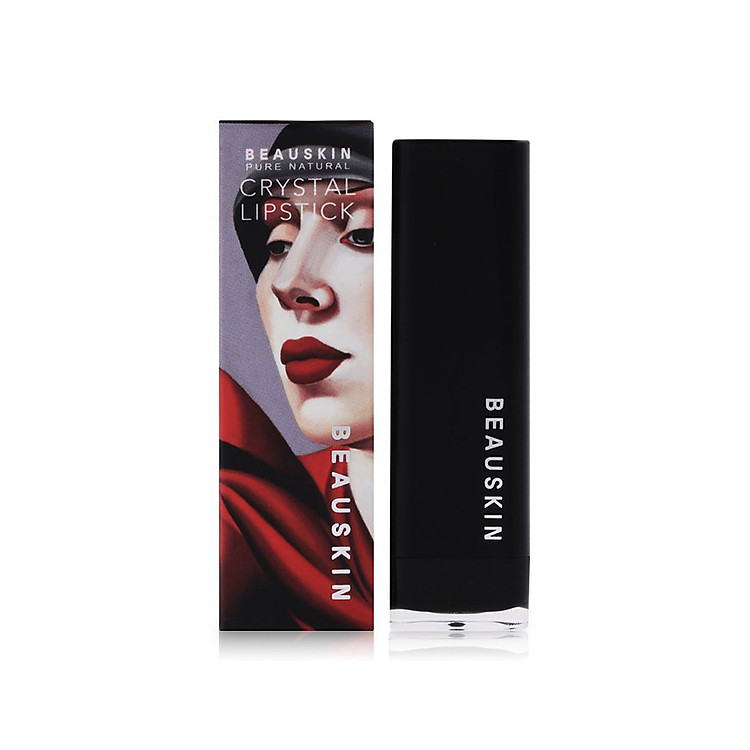 Son môi màu đẹp tự nhiên mềm môi bền màu vững sắc không chì Beauskin Crystal Lipstick, Hàn Quốc 3.5g - 22 (Hồng Hoa 10H)