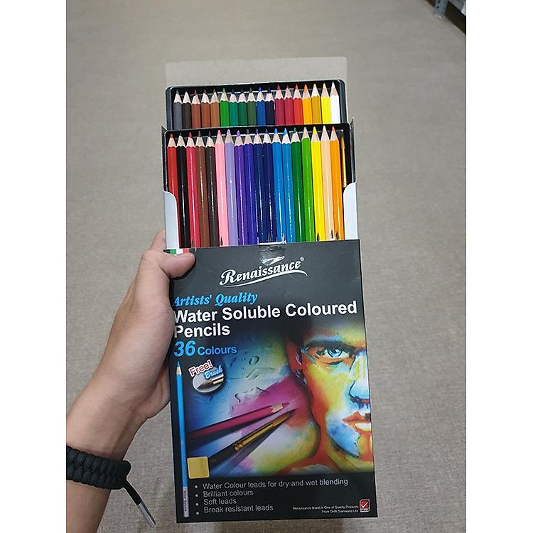 Bộ Bút Chì Màu Nước Renaissance (36 màu) - Ảnh 4