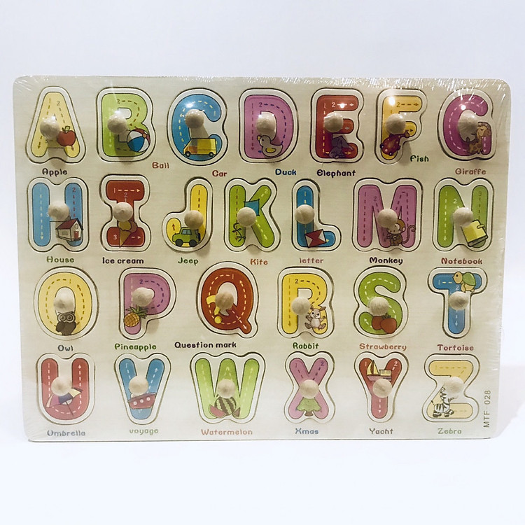 Bảng Học Núm Gỗ ViviToys Hàng Việt Nam Nhiều Chủ Đề