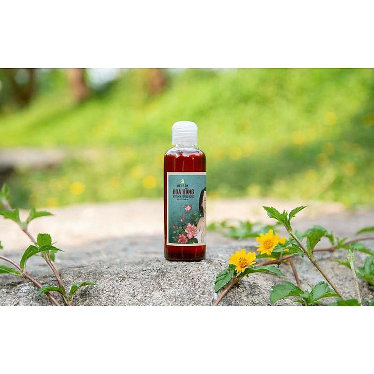 Dầu tắm hoa hồng 100ml có bột hoa hồng tự nhiên thơm dịu nhẹ ngăn ngừa mụn có thể dùng rửa mặt dùng được cho mẹ bầu
