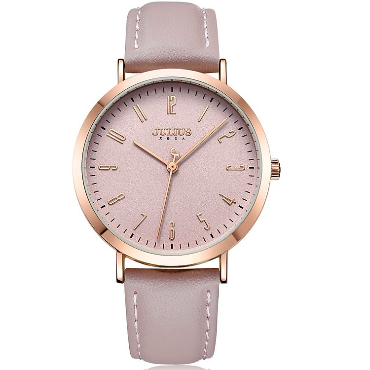 Đồng Hồ Nữ JA-1017 Julius Hàn Quốc Dây Da
