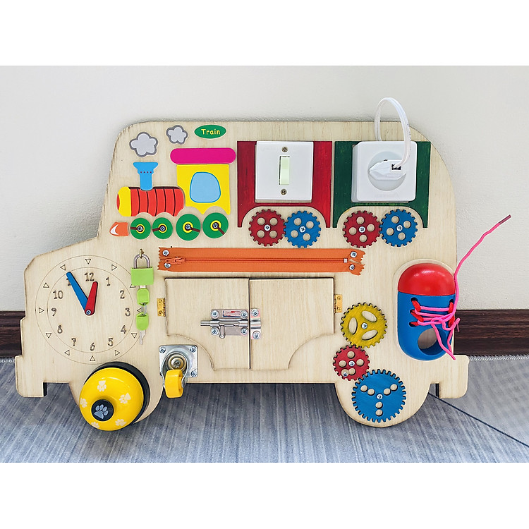 Bảng Đồ Chơi Gỗ Busy Board Ô Tô Chính hãng Giá rẻ - Hình ảnh 5