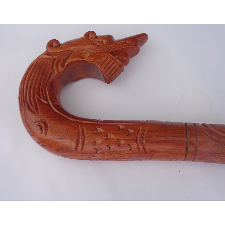 Gậy Gỗ Batoong Chống Cho Người Già - Đầu Rồng Gỗ Hương Tự Nhiên - Ảnh 5